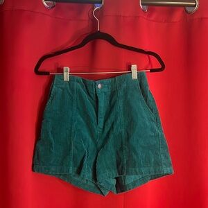 Teal corduroy high waisted short by Target NWOT